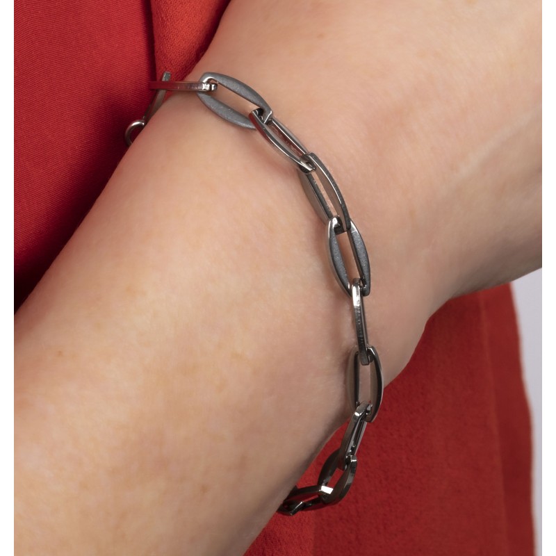 Traveller Bracelet - Stainless Steel - Silver Coloured - Links - 20 cm - 181224