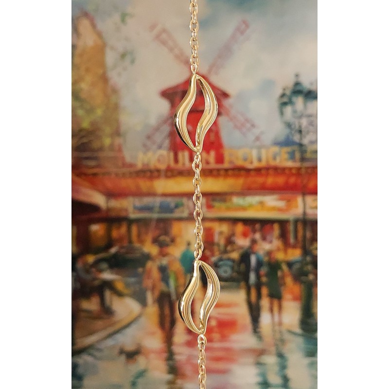 Traveller Armband Dames - Artistieke hangers - Edelstaal verguld - 181208