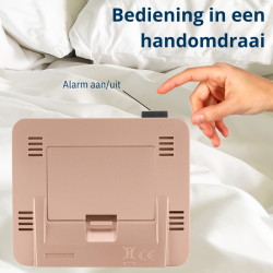 ATRIUM wekker - Radiogestuurd - Digitaal - Zilver - A760-19