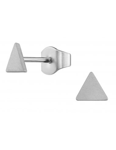 Traveller Stud Earrings - Men's - Made in Germany - Stainless steel - Triangle - Sustainable - 5 mm - 171011