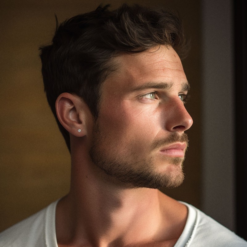 Traveller Ohrringe - Herren - Made in Germany - Edelstahl - Rund 4 mm - Silberfarbe - Nachhaltig - 171010