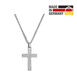 Traveller Kruis Ketting - Heren - Ketting Man - Made in Germany - Edelstaal - 50 cm