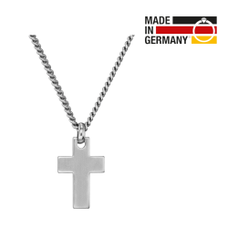 Traveller Kreuz Kette - Herren - Kette Man - Made in Germany - Edelstahl - 3x2 cm - 50cm lang