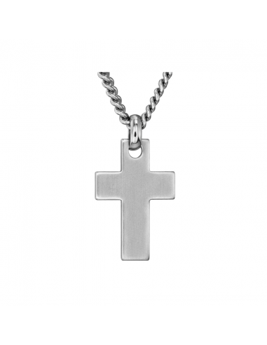 Traveller Cross with chain - Men's - Made in Germany - Stainless steel - Cross - Sustainable - 50 cm - 171007