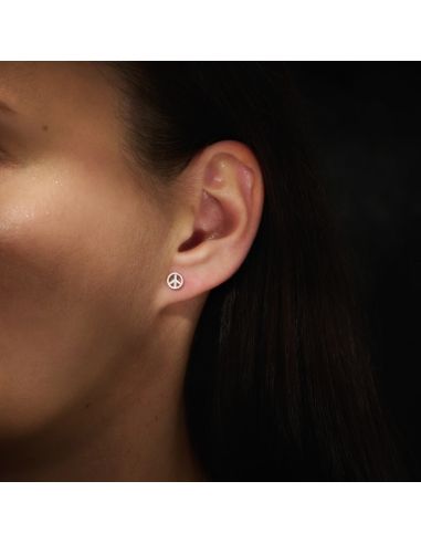 Traveller Oorbellen - Dames - Made in Germany - Zilver - Mat - Ster - ø 6 mm