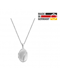 Traveller Foto Medaillon - Made in Germany - Silber - Matt/Glanz - Oval 16x23mm - Nachhaltig - Kette 45 cm - 571004 Traveller Foto Medaillon - Made in Germany - Silber - Matt/Glanz - Oval 16x23mm - Nachhaltig - Kette 45 cm - 571004