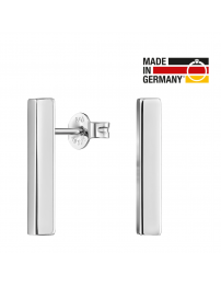 Traveller Ohrringe - Damen - Made in Germany - Silber - Glänzend - Stabförmig 15 mm - Nachhaltig - 571009