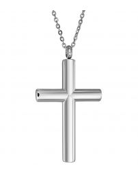 Traveller Cross Chain - Men - Necklace Men - Stainless Steel - 50+5cm
