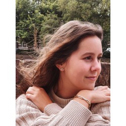 Traveller Ohrstecker - Vergoldet - Kristalle - 10 mm