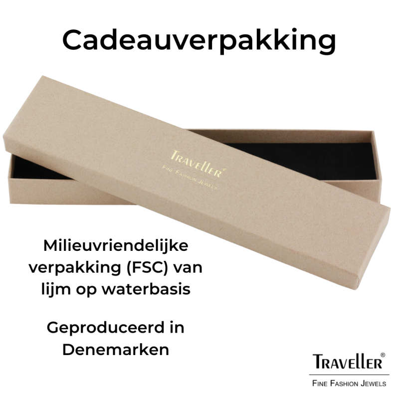 Traveller Armband Dames - Tennisarmband - Goudkleurig - Kristallen - 157498