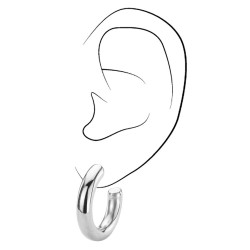 Traveller Hoop Earrings - Stainless Steel - 25 mm - 181170
