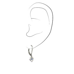 Traveller Ohrhänger - Herz Dushi - Kinder - Silber 925 - Kristalle - Blau - 545231
