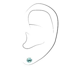 Traveller Ohrstecker - Jiwe - Kinder - Silber 925 - Kristale - Hellblau - 545261