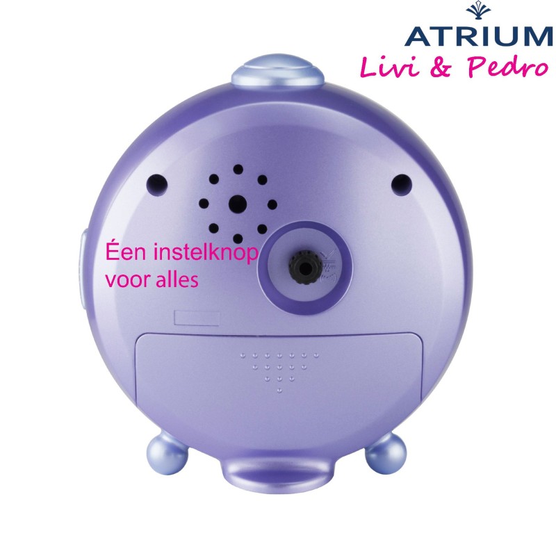 ATRIUM Children's Alarm Clock - Alpacas - Lilac - Silent Alarm Clock - Uplifting Beep Tone - Alarm & Snooze