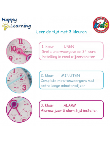 Jacques Farel Wekker - Kinderen - Happy Learning- Roze