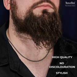 Traveller Necklace - Men - Made in Germany - Stainless Steel - Width 2.9 cm - 50cm Long