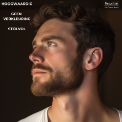 Traveller Oorbellen - Heren - Made in Germany - Zirkonia 3 mm - Edelstaal - Zilverkleurig - Duurzaam