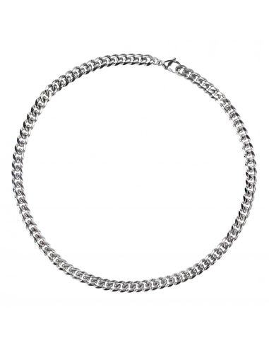 Traveller Necklace - Men - Silver Coloured - Stainless Steel - Links - 55 x 0,9 cm - 180957