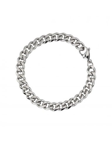 Traveller Bracelet - Men - Silver Coloured - Stainless Steel - Links - 22 x 0,9 cm - 180958