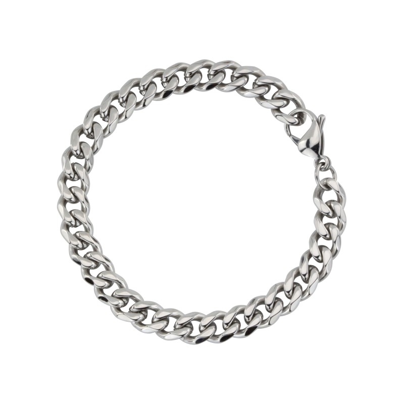 Traveller Armband - Herren - Silberfarbe - Edelstahl - Glieder - 22 x 0,9 cm - 180958
