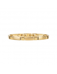 Traveller Bracelet - Gold Coloured - Stainless Steel - 18-19.5 cm - Gold...