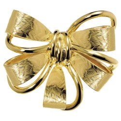 Grossé Broche Dames - Jahrenstag / Jubileum - Goudkleurig - Strik - Verguld - 35 x 42 mm