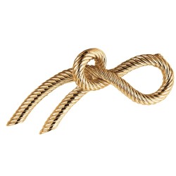 Grossé Brosche - Tresor - Goldfarbe - Schleife - Vergoldet - 54x23 mm - GJ30421