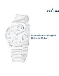 ATRIUM Damen Armbanduhr Zugband Edelstahl Silberfarben - A13-50