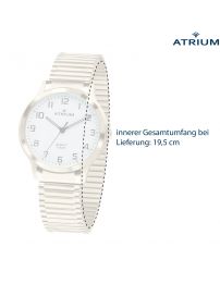 ATRIUM Damen Armbanduhr - Zugband - Edelstahl vergoldet - A13-60