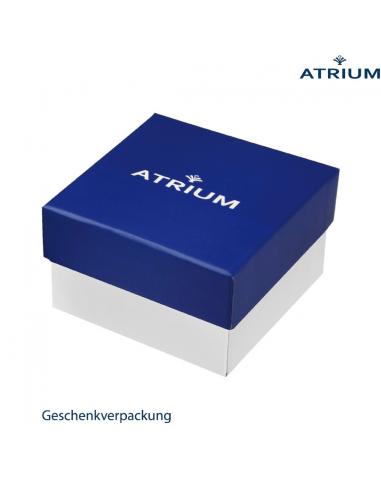 ATRIUM Uhr - Herren - Stahlband - Weisses Zifferblatt - Datum - Edelstahl - 10 bar - A16-30