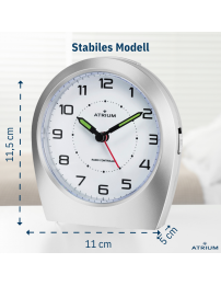ATRIUM Funkwecker Analog Silber - A620-19