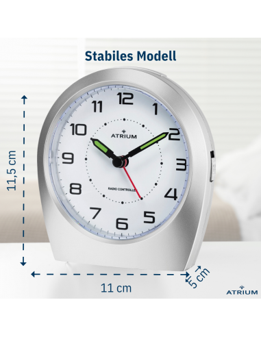 ATRIUM Funkwecker Analog Silber - A620-19