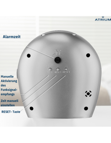 ATRIUM Funkwecker Analog Silber - A620-19
