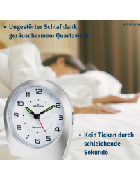 ATRIUM Funkwecker Analog Silber - A620-19