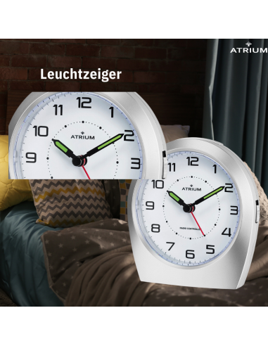 ATRIUM Funkwecker Analog Silber - A620-19