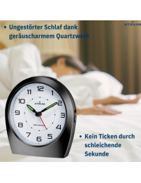 ATRIUM Funkwecker Analog Schwarz - A620-7