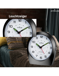 ATRIUM Funkwecker Analog Schwarz - A620-7