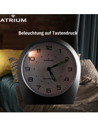 ATRIUM Funkwecker Analog Schwarz - A620-7