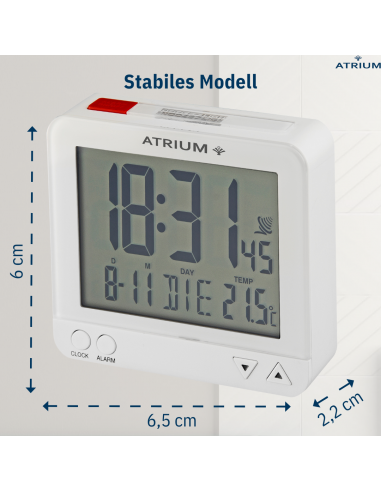 ATRIUM Funkwecker Digital Weiss - A740-0