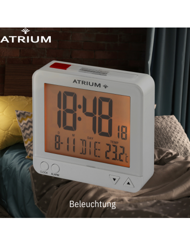 ATRIUM Funkwecker Digital Weiss - A740-0