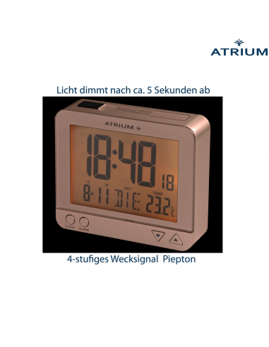 ATRIUM Funkwecker Digital Rosa - A760-17