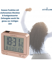 ATRIUM Funkwecker Digital Rosa - A760-17