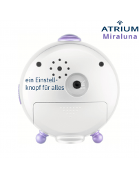 ATRIUM Unicorn Kinderwecker – Mädchenwecker lila/weiß – Leise ohne Ticken – Snooze, Licht und Alarm – A932-0