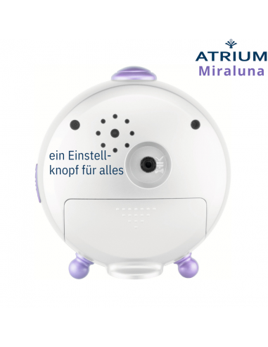 ATRIUM Unicorn Kinderwecker – Mädchenwecker lila/weiß – Leise ohne Ticken – Snooze, Licht und Alarm – A932-0