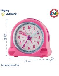 Jacques Farel Kinder Wecker Happy Learning Rosa