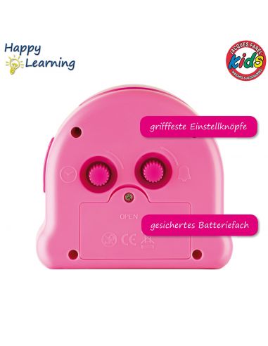 Jacques Farel Kinder Wecker Happy Learning Rosa
