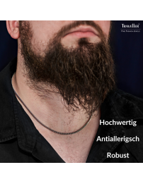 Traveller Collier - Herren - Kette Man - Made in Germany - Edelstahl - 50cm lang