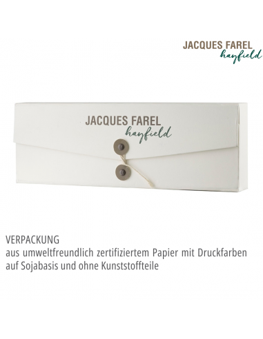 JACQUES FAREL hayfield - Duurzaam dameshorloge - Gerecycled staal - Vegan - Zeeblauw - ORS 5555