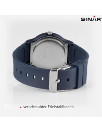 SINAR Uhr Analog - 34 mm - 13-18 cm - 10 Bar - Blau - XB-18-22