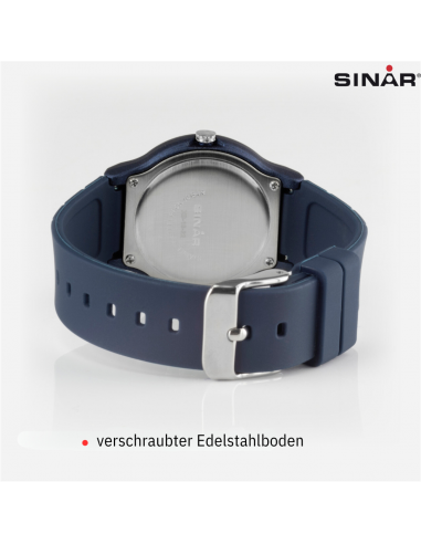 SINAR Uhr Analog - 34 mm - 13-18 cm - 10 Bar - Blau - XB-18-22